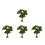 4Pcs Durable Plastic Mini Trees Green for Sand Table and Train Scenery 5