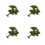 4Pcs Durable Plastic Mini Trees Green for Sand Table and Train Scenery 6