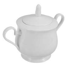 Farmhouse Ceramic Sugar Bowl with Lid, 370ml, Compatible with Kitchen Countertop & Coffee Bar
