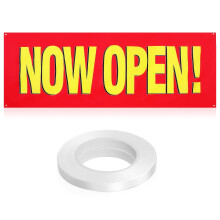 1 Set Sign Grand Opening Banner Banner For Business Outdoor Hanging Store Open Sign Porch Sign Open Decoration with Rope