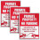 Conjunto de 3 placas de alumínio "Proibido Estacionar" de 35,5 x 25,4 cm (14 x 10 polegadas) 1