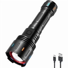 F60 Zoomable Rechargeable LED Torch 6000 Lm 5 Modes