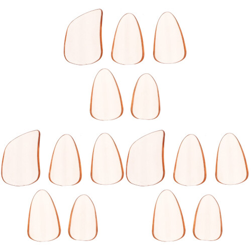 15Pcs Orange Pipa Nails Finger Protectors Pc Material for Performing 1