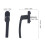Universal Grey Aluminum Window Handle for Secure Window Locking 2