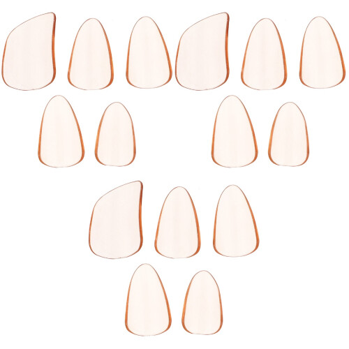 15Pcs Orange Pipa Nails Finger Protectors Pc Material for Performing 2