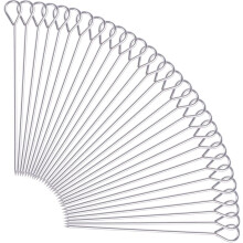 30 pcs 6 inches Turkey Lacers for Trussing Turkey,Stainless Steel Skewers Turkey Pins for Trussing Turkey and Poultry