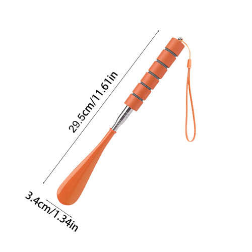Infällbart skohorn i rostfritt stål, 30–71 cm 2