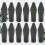 1Set Durable Black Plastic Arrow Tips for Kids' Archery Game Play 3