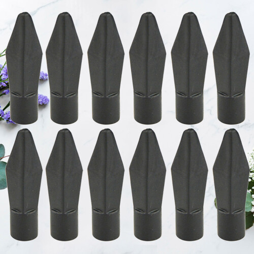 1Set Durable Black Plastic Arrow Tips for Kids' Archery Game Play 2