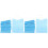 240Pcs Waterproof Elders Dining Bibs Sky-Blue Durable Practical Aprons 2
