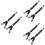6Pcs Soft Black Shirt Keeper Strap for Men Women Non-Deformable Use 6