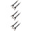 6Pcs Soft Black Shirt Keeper Strap for Men Women Non-Deformable Use 8