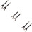 6Pcs Soft Black Shirt Keeper Strap for Men Women Non-Deformable Use 9