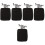 5Pcs Pet Heating Pad Black Polyester Adjustable Warm Mat for Reptiles 5