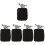 5Pcs Pet Heating Pad Black Polyester Adjustable Warm Mat for Reptiles 6