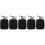 5Pcs Pet Heating Pad Black Polyester Adjustable Warm Mat for Reptiles 10