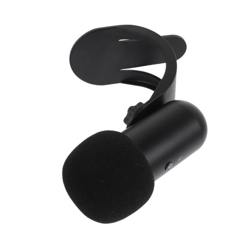 2Pcs USB Singing Microphone with Stand Mute Button for Pc Gaming Black 1