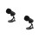 2Pcs USB Singing Microphone with Stand Mute Button for Pc Gaming Black 9