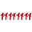 8Pcs Decorative Red Acrylic Bird Mailbox Flags for Garden 5