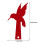 8Pcs Decorative Red Acrylic Bird Mailbox Flags for Garden 10