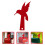 8Pcs Decorative Red Acrylic Bird Mailbox Flags for Garden 11