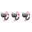3Sets Diving Accessories Snorkel Mask Set Comfortable 4