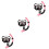 3Sets Diving Accessories Snorkel Mask Set Comfortable 5