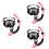3Sets Diving Accessories Snorkel Mask Set Comfortable 6