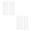 80Pcs Plastic Paint Pot Strips with Lids Transparent Mini Storage Cups 6