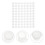 80Pcs Plastic Paint Pot Strips with Lids Transparent Mini Storage Cups 11