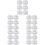 Breathable Sweat Collar Pad Self Adhesive Shirt Accessory White 9