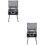 2Sets Lightweight Plastic Mini Doll House Makeup Box for Decor & Play 7