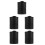 5St Universele Auto Asbak Zwart Plastic Met Creatief & 4