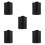 5St Universele Auto Asbak Zwart Plastic Met Creatief & 8