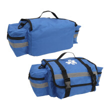 Emergency Medical Supplies Bag Large Fire Gear Bag with Shoulder Strap Blue