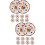 20Pcs Assorted Color Dinner Party Snack 6