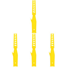 4Pcs Yellow Plastic Paint Stirring Sticks Manual Reusable Mixing Tools