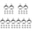 1000Pcs Silver Bail Beads Multi-Functional DIY Jewelry Making Findings 1