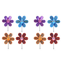 8Pcs Sequin Windmill Double-Layer Creative Kids Toy Assorted Colors