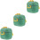 3Pcs Formula Dispenser Container PP Silicone Multi-Color Travel Use 6