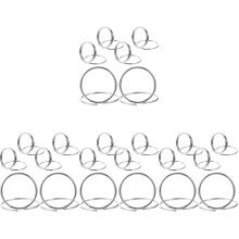 24Pcs Sturdy Silver Metal Wedding Table Number Holders and Memo Clips