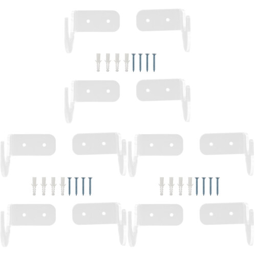 6Paires Support Raquette Transparent Rangement Mural Durable