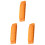 3Pcs Orange 10 Hole Plastic Harmonica Instrument for Playing Beginners 1