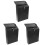 3Pcs Durable Black Iron Wall Mailboxes for Outdoor Or Business Use 1