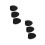 6Pièces Accessoires Flûte Repose-Doigt Silicone Souple Support Noir 1