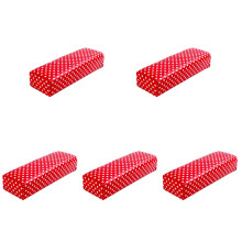 5Pcs Red Manicure Hand Cushion Splashproof Nail Arm Rest for Home