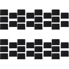 40Pcs PVC Black Chalkboard Signs Rewritable Shop Price Labels