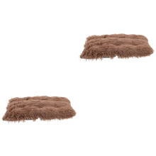 2Pcs Coffee Pet Blanket Small Dog Bed Mat Soft Warm Cushion for Pets