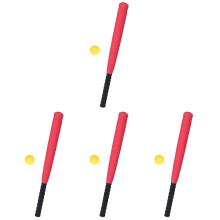 4Sets Lightweight Eva Plastic Baseball Bats for Home Use