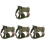 4Pcs Comfortable Green Adjustable Dog Harness Vest for Pets 1